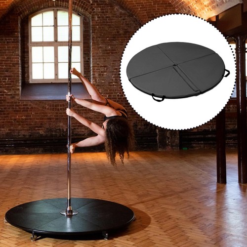 Folding pole dance mat - pole,